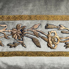 Antique Ottoman Empire Raised Gold Embroidery (#E090124 | 14 x43.5") New Pillows B. Viz Design 