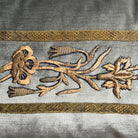 Antique Ottoman Empire Raised Gold Embroidery (#E090124 | 14 x43.5") New Pillows B. Viz Design 