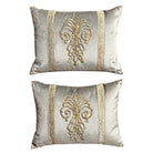 Antique Ottoman Empire Raised Gold Embroidery (#E092223A&B | 14 x 18 1/2") New Pillows B. Viz Design 