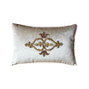 Antique Ottoman Empire Raised Gold Embroidery (#E110423A&B | 9 1/2 x 14 1/2") New Pillows B. Viz Design 