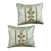 Antique Ottoman Empire Raised Gold Metallic Embroidery (#E020724A&B | 12.5x15") New Pillows B. Viz Design 