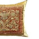 Antique Ottoman Empire Raised Gold Metallic Embroidery (#E030325 | 20" x 23") New Pillows B. Viz Design 
