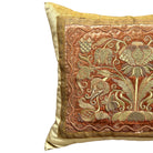 Antique Ottoman Empire Raised Gold Metallic Embroidery (#E030325 | 20" x 23") New Pillows B. Viz Design 