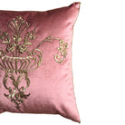 Antique Ottoman Empire Raised Gold Metallic Embroidery (#E030926A&B | 22" x 22") New Pillows B. Viz Design 