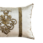 Antique Ottoman Empire Raised Gold Metallic Embroidery (#E040326A&B | 13 x 19") New Pillows B. Viz Design 