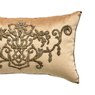 Antique Ottoman Empire Raised Gold Metallic Embroidery (#E040526A&B | 13 x 21") New Pillows B. Viz Design 