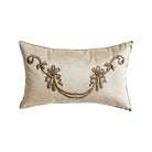Antique Ottoman Empire Raised Gold Metallic Embroidery (#E041726A&B | 12 x 19") New Pillows B. Viz Design 