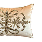 Antique Ottoman Empire Raised Gold Metallic Embroidery (#E050625A&B | 13" x 19") New Pillows B. Viz Design 