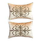 Antique Ottoman Empire Raised Gold Metallic Embroidery (#E050625A&B | 13" x 19") New Pillows B. Viz Design 