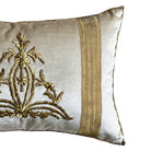 Antique Ottoman Empire Raised Gold Metallic Embroidery (#E050725A&B | 13 x 19") New Pillows B. Viz Design 