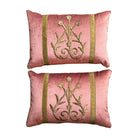Antique Ottoman Empire Raised Gold Metallic Embroidery (#E070225A&B | 12.5" x 18") New Pillows B. Viz Design 