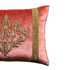 Antique Ottoman Empire Raised Gold Metallic Embroidery (#E072924A&B | 14x 19") New Pillows B. Viz Design 