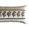 Antique Ottoman Empire Raised Gold Metallic Embroidery (#E092523 | 12 x 24") New Pillows B. Viz Design 