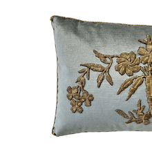 Antique Ottoman Empire Raised Gold Metallic Embroidery (#E121923A&B | 13 x 19 1/2