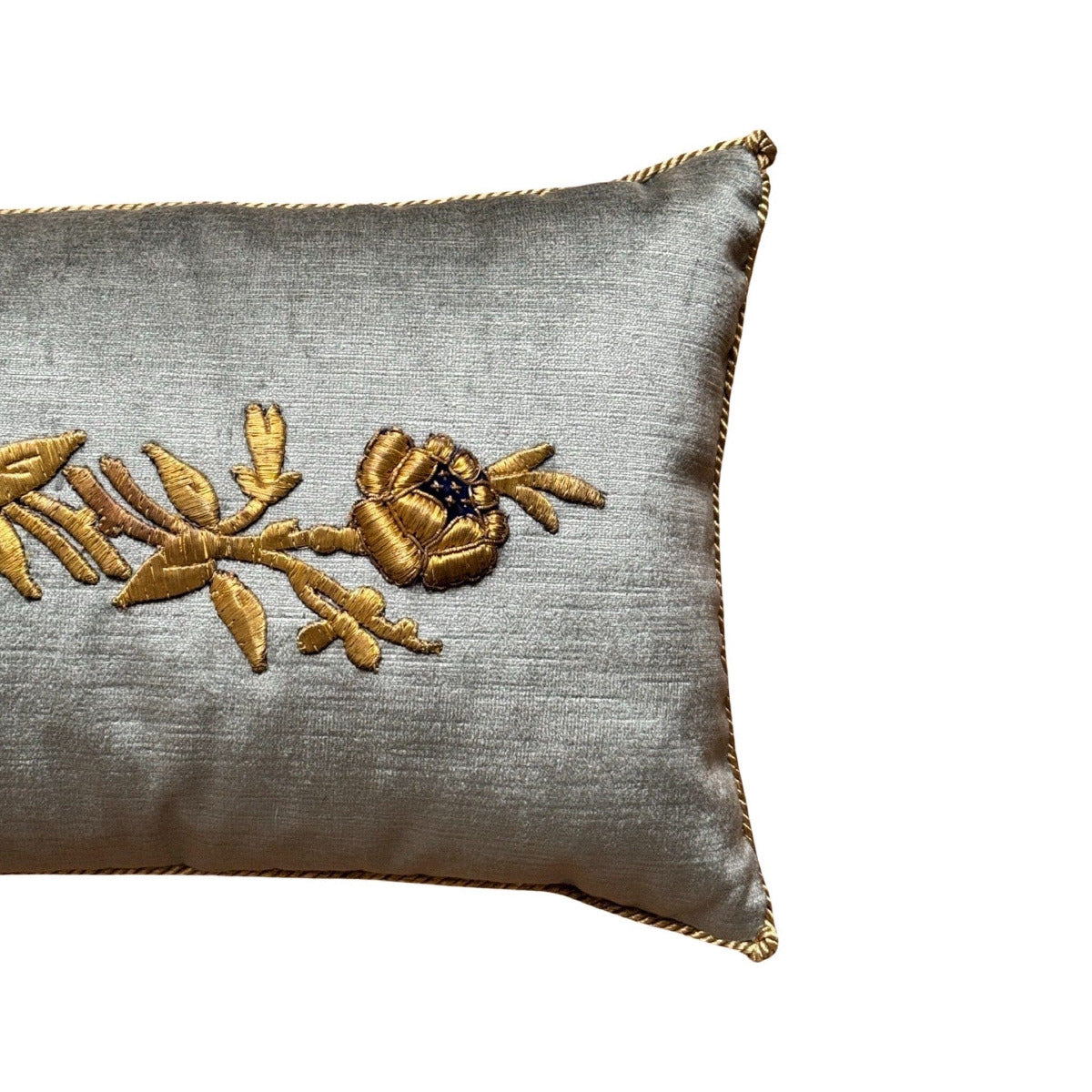 Antique Ottoman Empire Raised Gold Metallic Embroidery (#E130723A&B | 10x16") New Pillows B. Viz Design 
