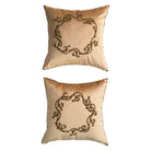 Antique Ottoman Empire Raised Metallic Embroidery (#E041826A&B | 18 x 18") New Pillows B. Viz Design 