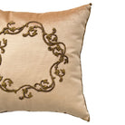 Antique Ottoman Empire Raised Metallic Embroidery (#E041826A&B | 18 x 18") New Pillows B. Viz Design 