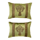 Antique Ottoman Empire Raised Metallic Embroidery (#E092023A&B | 13 x 18") New Pillows B. Viz Design 