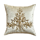 Antique Ottoman Empire Raised Metallic Gold Embroidery (#E032125 | 21 x 21") New Pillows B. Viz Design 