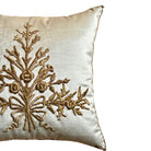 Antique Ottoman Empire Raised Metallic Gold Embroidery (#E032125 | 21 x 21") New Pillows B. Viz Design 