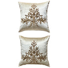 Antique Ottoman Empire Raised Metallic Gold Embroidery (#E032125 | 21 x 21") New Pillows B. Viz Design 
