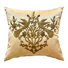 Antique Ottoman Empire Raised Metallic Gold Embroidery (#E060725A&B| 21 x 23") New Pillows B. Viz Design 