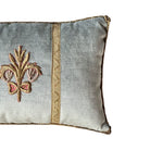 Antique Ottoman Empire Raised Silver and Gold Metallic Embroidery (#E050624A&B | 9 x 13") New Pillows B. Viz Design 