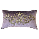 Antique Ottoman Empire Raised Silver Metallic Embroidery (#E091924 | 15.5x 28") New Pillows B. Viz Design 