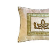 Antique Ottoman Empire Raised Warm Silver Metallic Embroidery (E092423A&B | 12 x 16") New Pillows B. Viz Design 