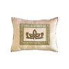 Antique Ottoman Empire Raised Warm Silver Metallic Embroidery (E092423A&B | 12 x 16") New Pillows B. Viz Design 