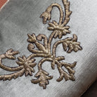 Antique Ottoman Empire Silver Metallic Embroidery (#E013126 | 11.5 x 17") New Pillows B. Viz Design 