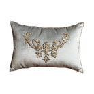 Antique Ottoman Empire Silver Metallic Embroidery (#E013126 | 11.5 x 17") New Pillows B. Viz Design 