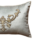 Antique Ottoman Empire Silver Metallic Embroidery (#E013126 | 11.5 x 17") New Pillows B. Viz Design 