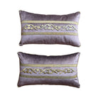 Antique Ottoman Empire Silvery Gold Metallic Embroidery (#E070425A&B | 10 x 17") New Pillows B. Viz Design 