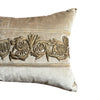 Antique Raised Dark Gold Metallic Embroidery (#E020224 | 16 x 35") New Pillows B. Viz Design 