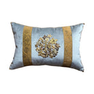 Antique Raised Gold Metallic Embroidery (#E010726A&B | 12 x 18") New Pillows B. Viz Design 
