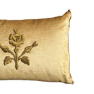 Antique Raised Gold Metallic Embroidery (#E031526A&B | 11 x 16") New Pillows B. Viz Design 