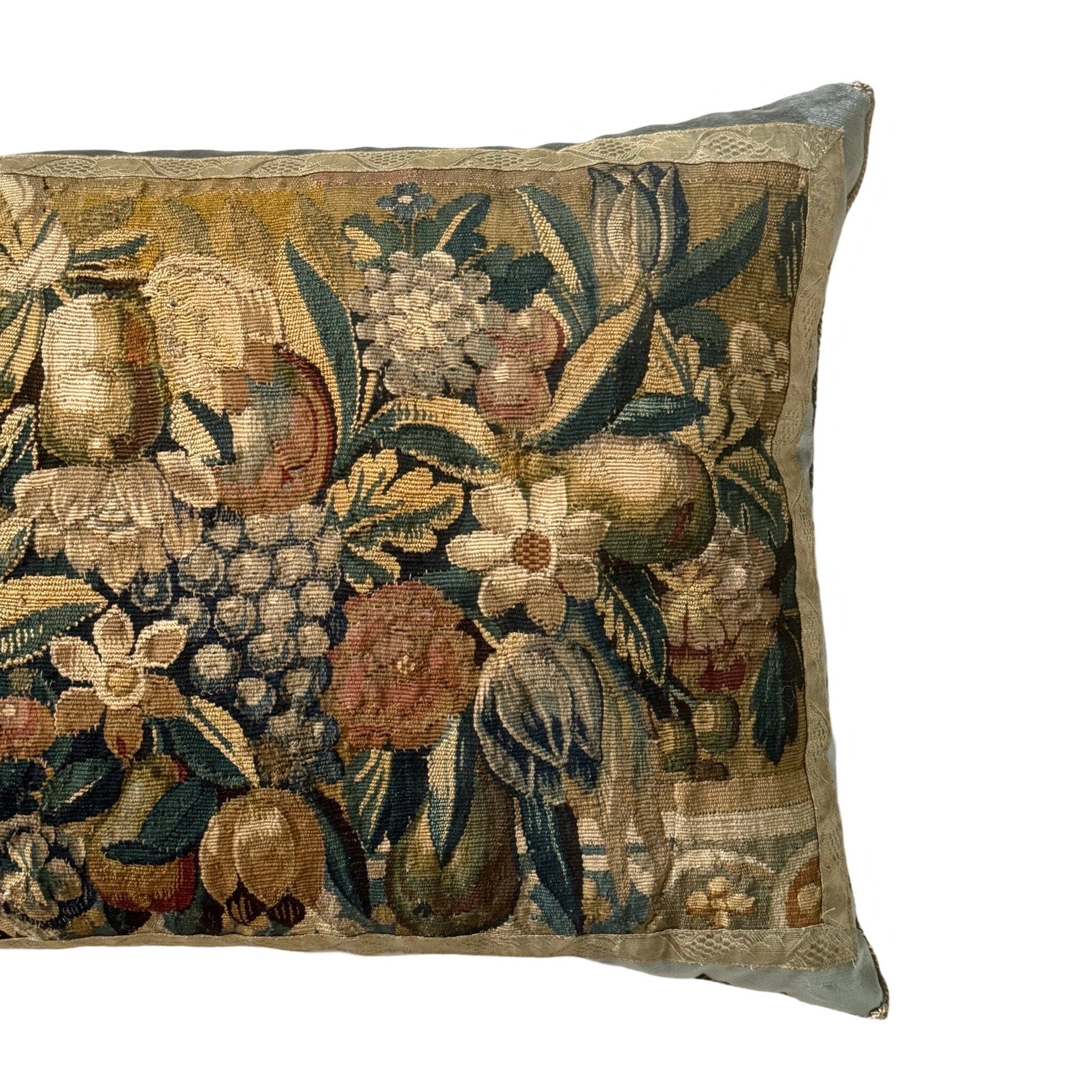 Antique Tapestry Fragment (#T041524 | 21 x 42.5”) Pillows B. Viz Design 