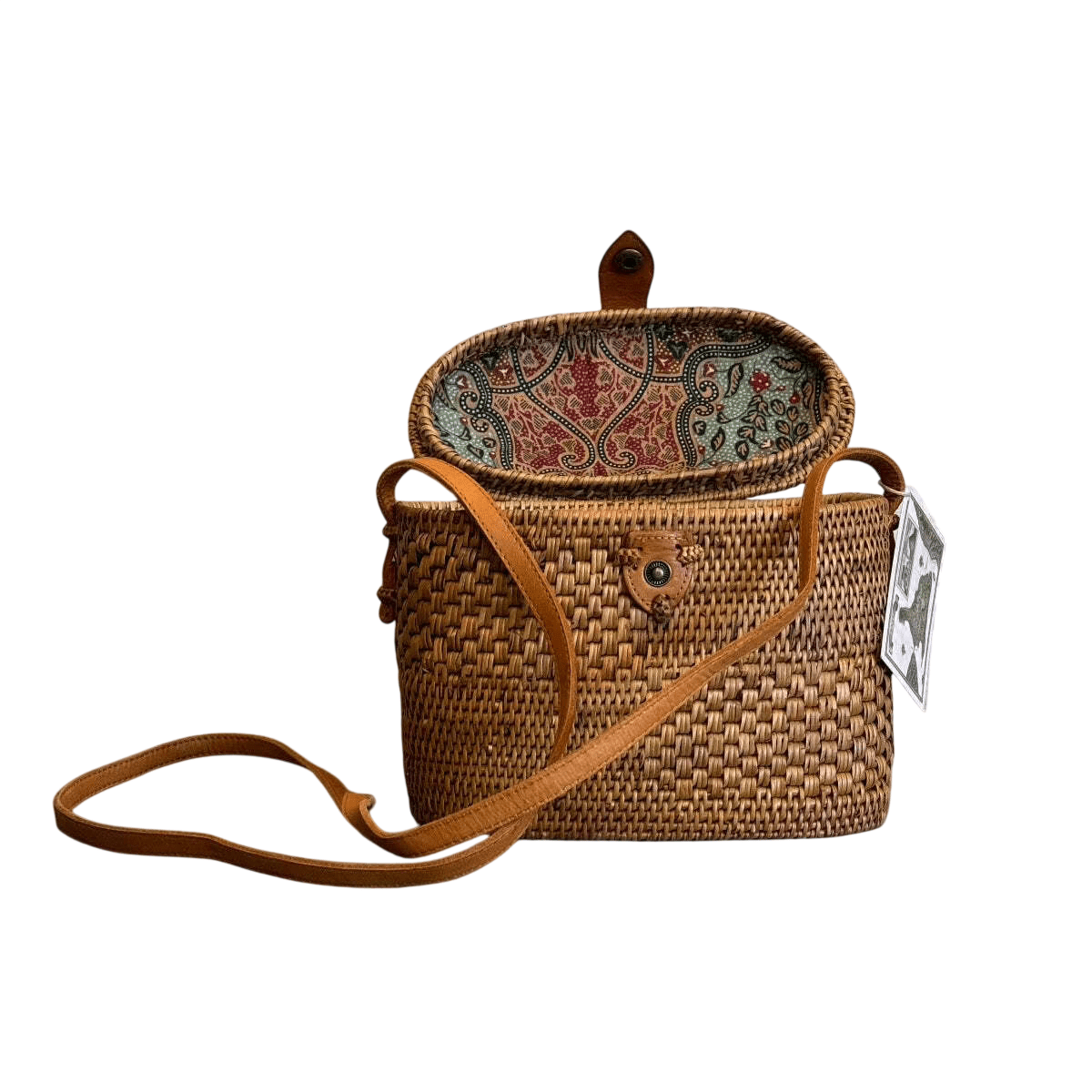 Balinese Window Tote with Shoulder Strap Bag The Winding Road 