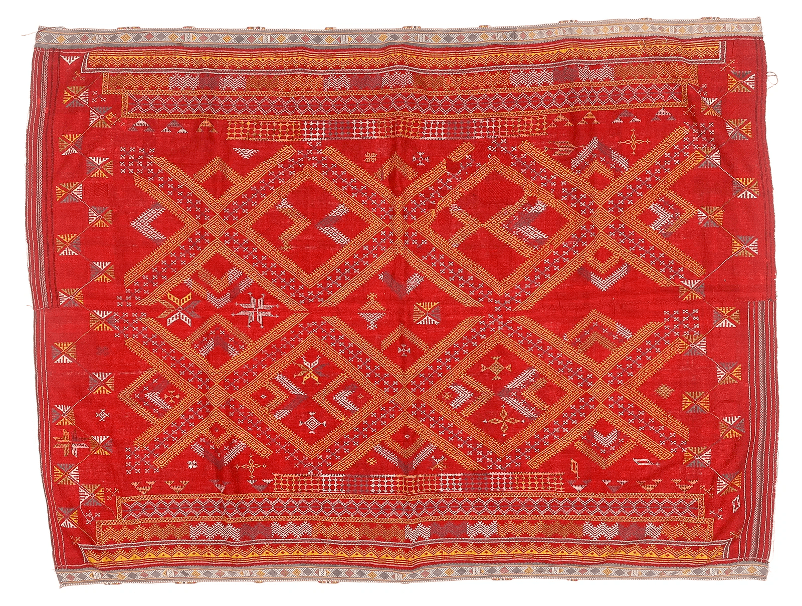 Barmeri Wedding Shawl (#8940 | 70 x 54") Shawl Live Auctioneers 