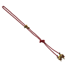 Beaded Lariat Necklace with Pomegranate Pendants Necklace Eyup Gunduz Red Agate 