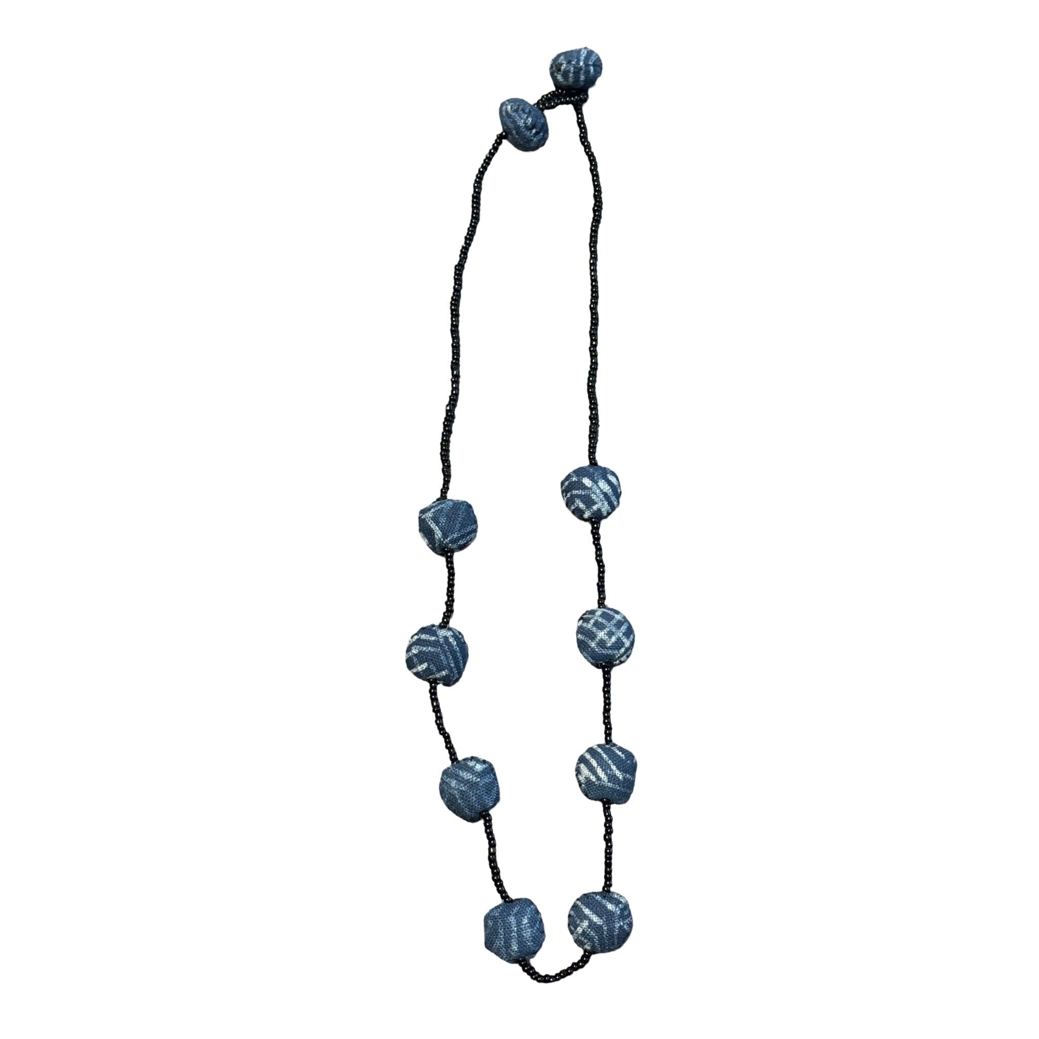 Beaded Necklace with Decorated Stuffed Charms Necklace Baanpueng Handmade Shop A 