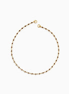 Bezel Chain Connector Necklace, Purple Fallen Aristocrat 