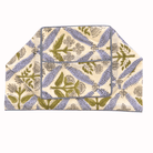 Block Printed Square Tissue Box Cover Tissue Box Cover Fabricraftindia E | Light Steel Blue 