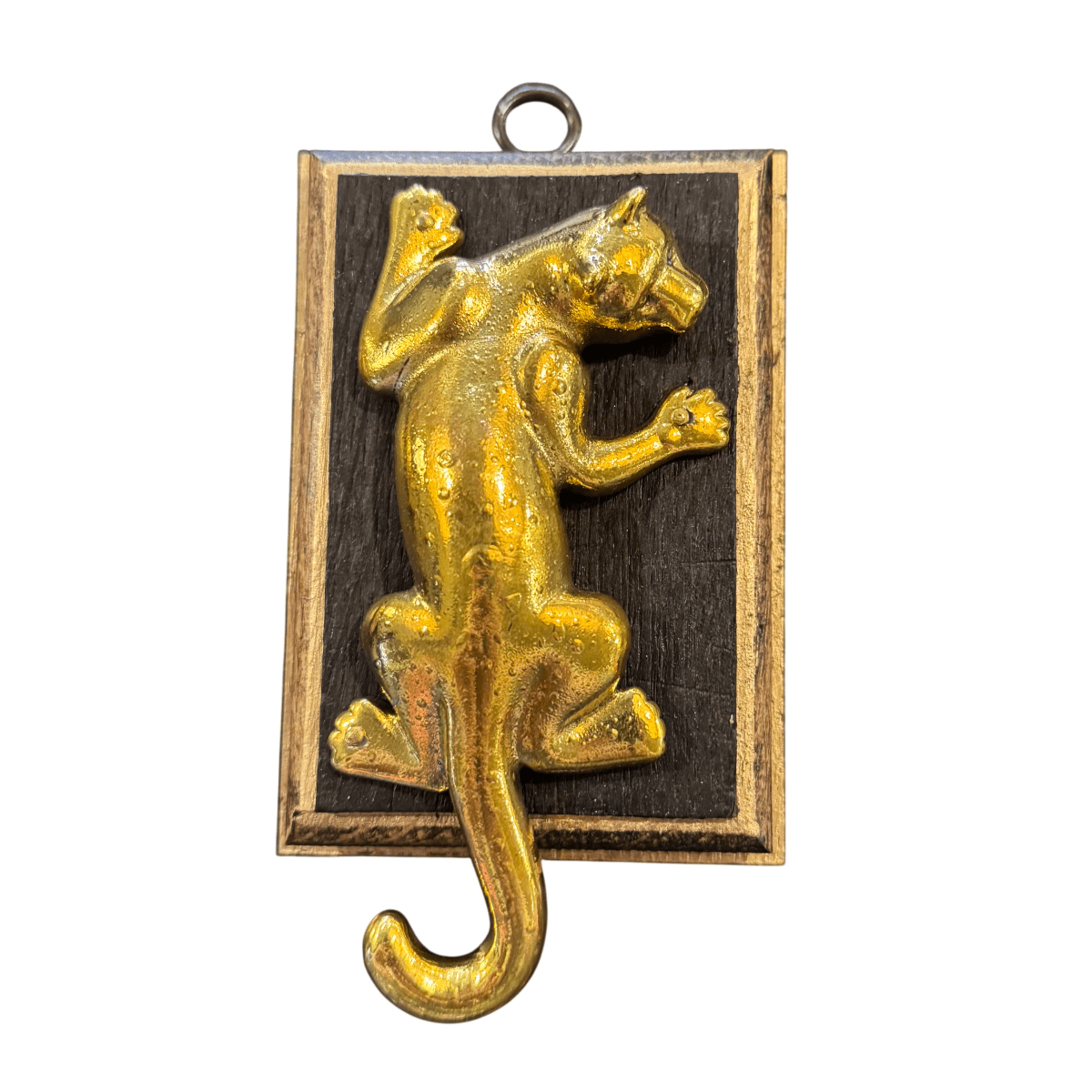 Bourbon Barrel Frame with Big Cat (#10560 | 3 1/4" x 1") Objet d'Art Museum Bees 
