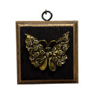 Bourbon Barrel Frame with Butterfly (#10916 | 3 1/4 x 1") Objet d'Art Museum Bees 