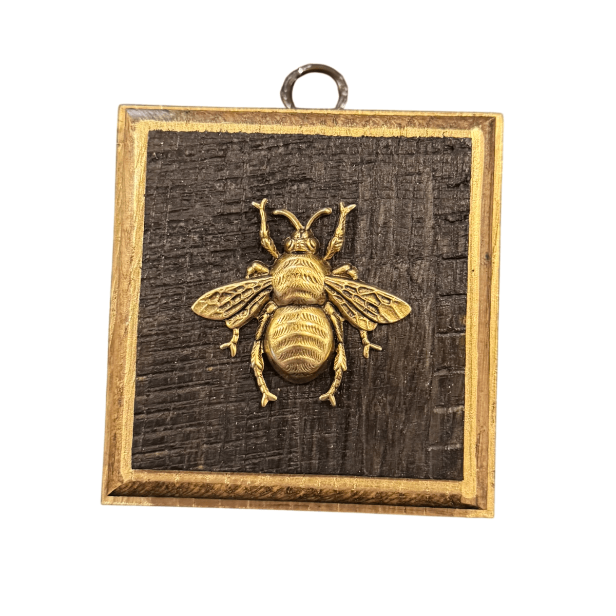 Bourbon Barrel Frame with Grande Bee (#10561 | 3 1/4" x 1") Objet d'Art Museum Bees 