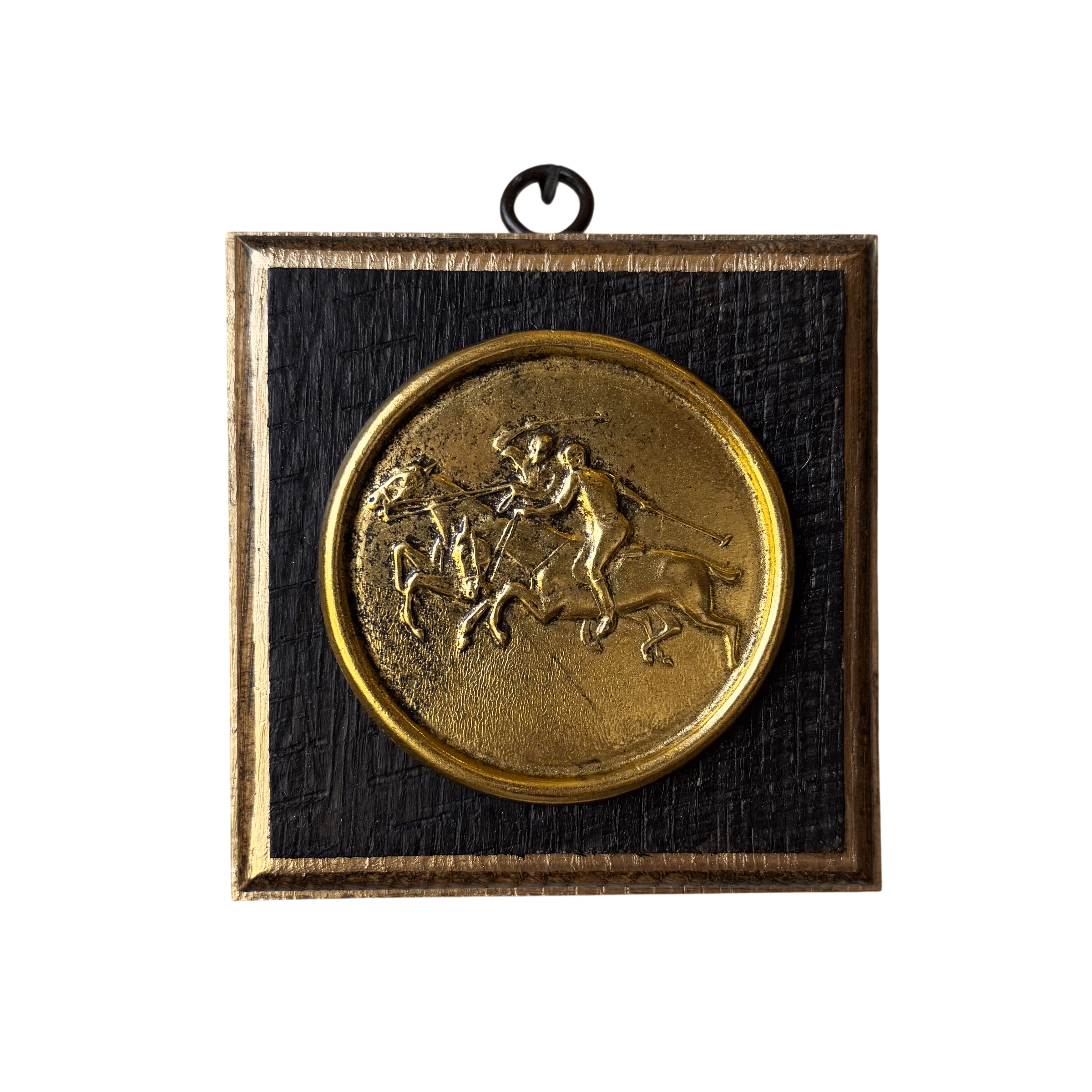 Bourbon Barrel Frame with Polo Coin (#10676 | 4" x 1") Objet d'Art Museum Bees 