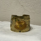 Brass Cuffs Made with Vintage European Needlepoint Bracelet Eyup Gunduz Cuff D 