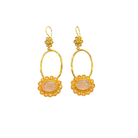 Brass Gemstone Statement Earrings Earrings Eyup Gunduz A 